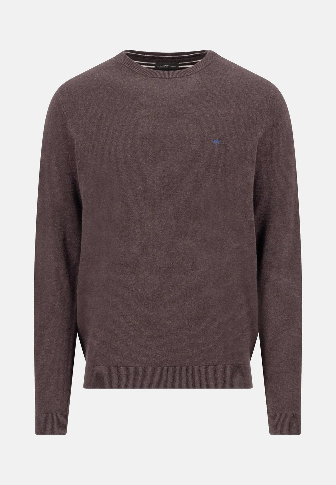 Fynch-Hatton Fine Knit Air Cotton Crewneck Sweater Soil 1607314-866-M
