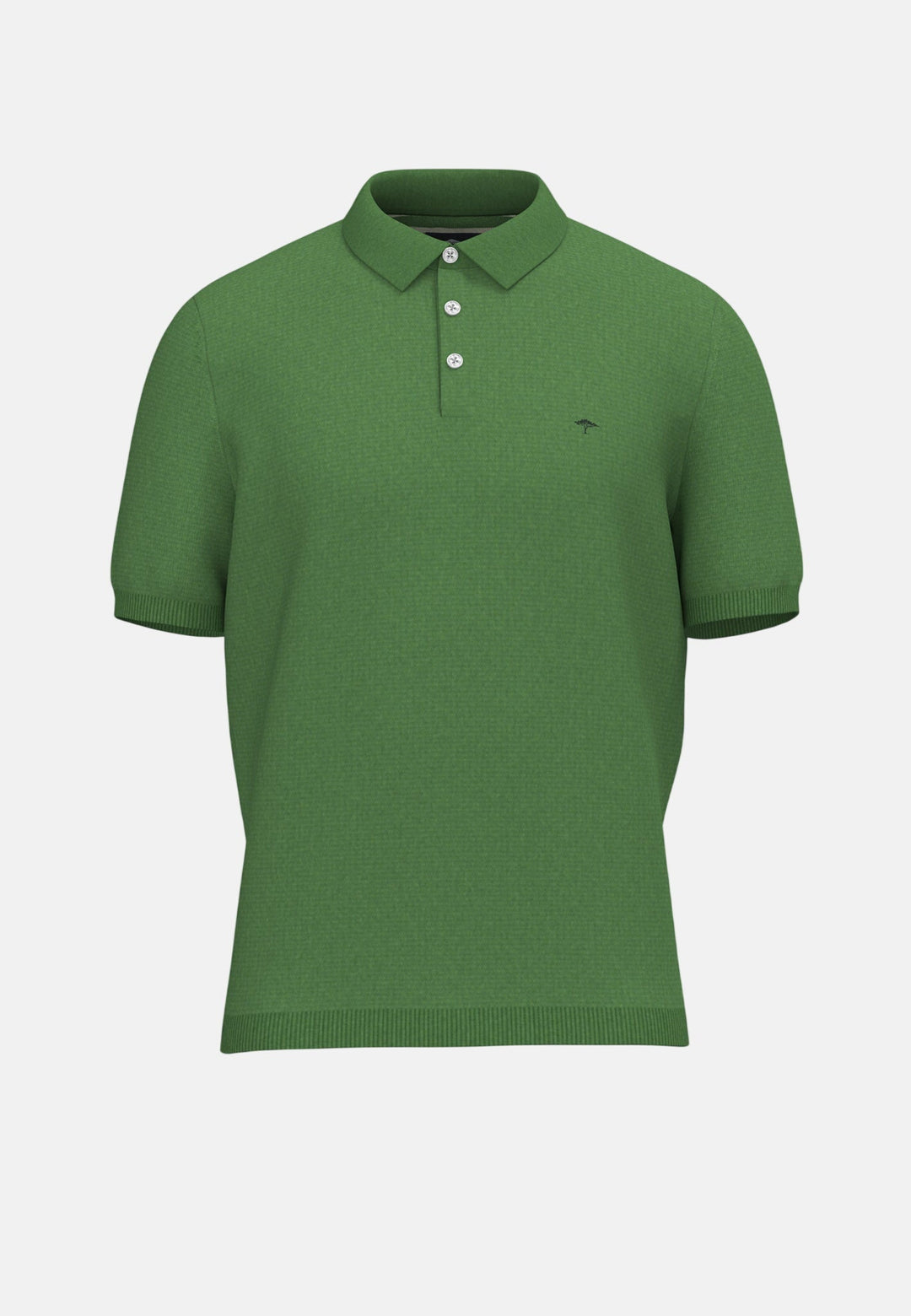 Fynch - Hatton Fine Knit Air Cotton Polo Shirt Avocado - 1602320-740-M - fynch - hatton.co.uk