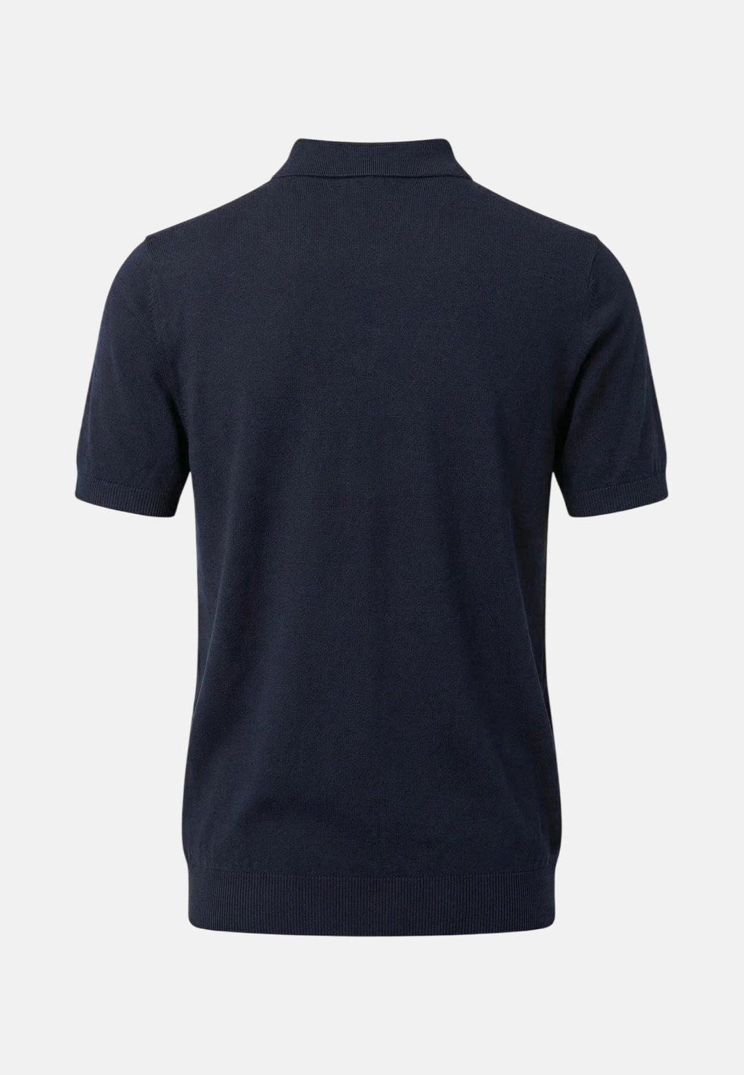 Fynch - Hatton Fine Knit Air Cotton Polo Shirt Navy - 1602320-690-M - fynch - hatton.co.uk