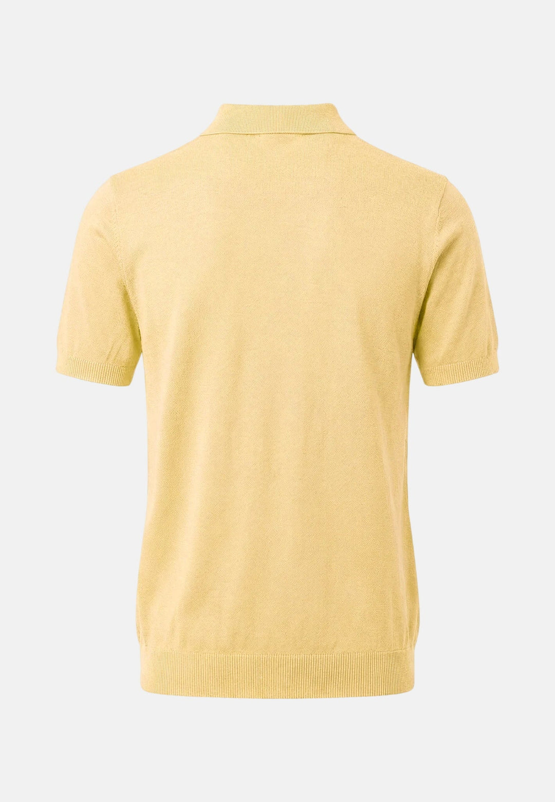 Fynch - Hatton Fine Knit Air Cotton Polo Shirt Pale Yellow - 1602320-113-M - fynch - hatton.co.uk