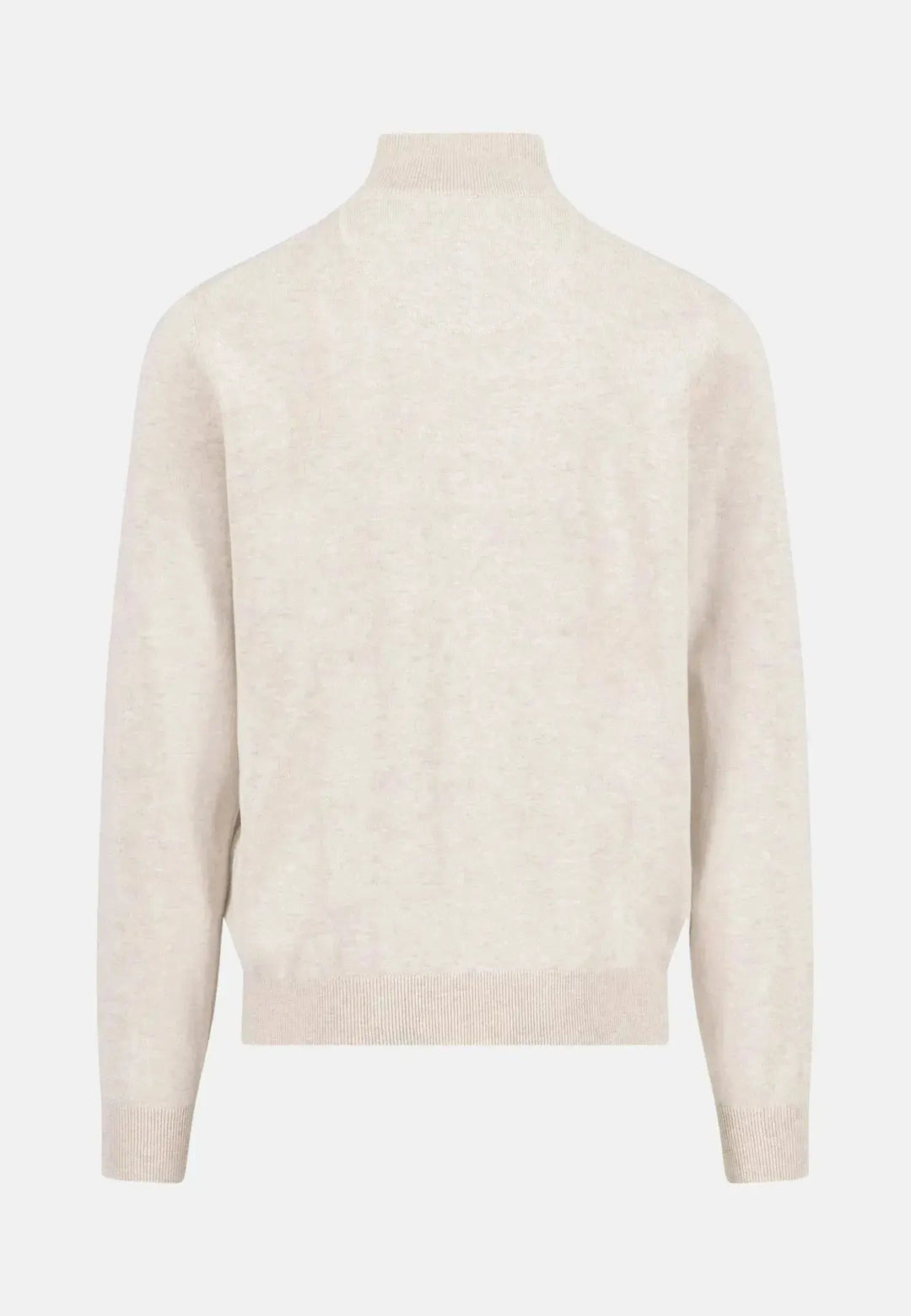 Fynch - Hatton Fine Knit Cotton 1/4 Zip Sweater New Off - White - 1613215-824-S - fynch - hatton.co.uk
