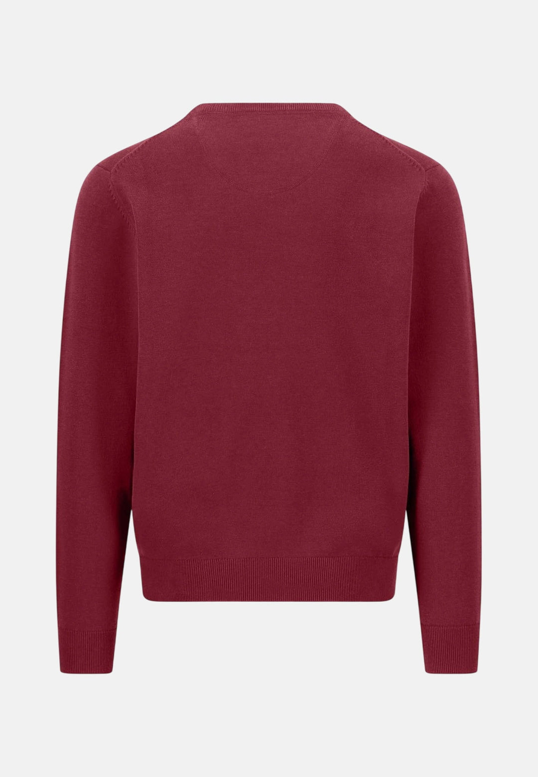 Fynch-Hatton Fine Knit Cotton Crewneck Sweater Brick 1614210-346-M