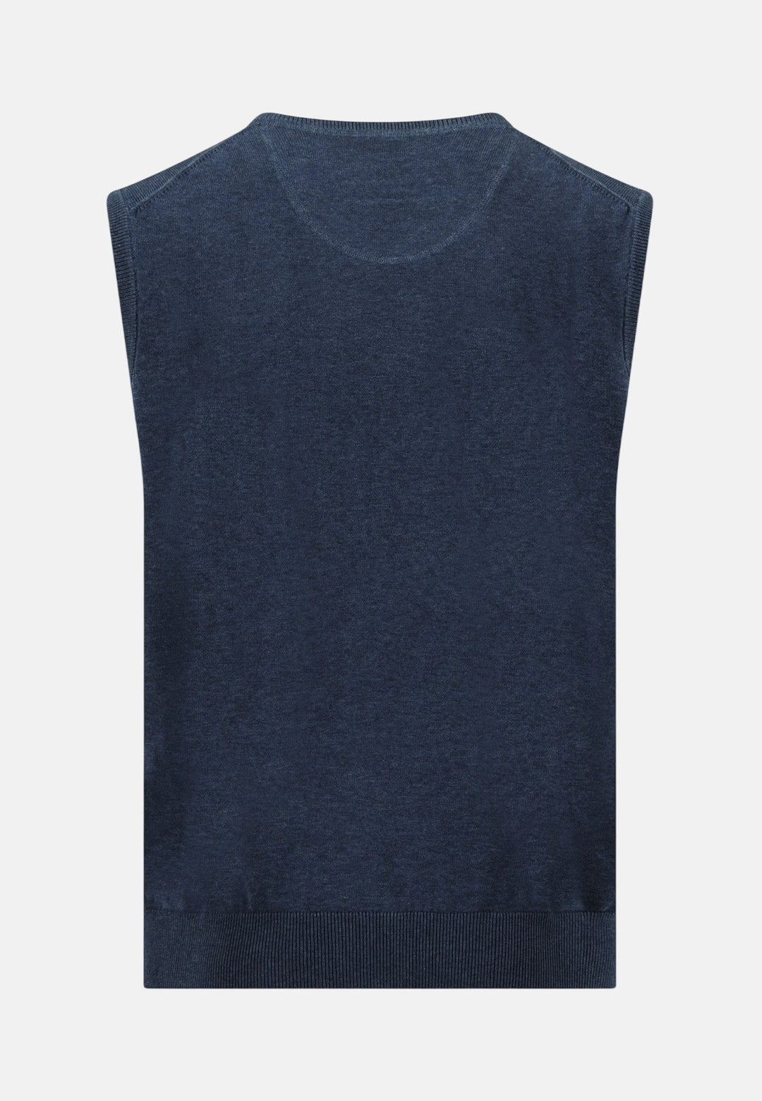 Fynch-Hatton Fine Knit Cotton Vest Ink Blue 1614214-661-S