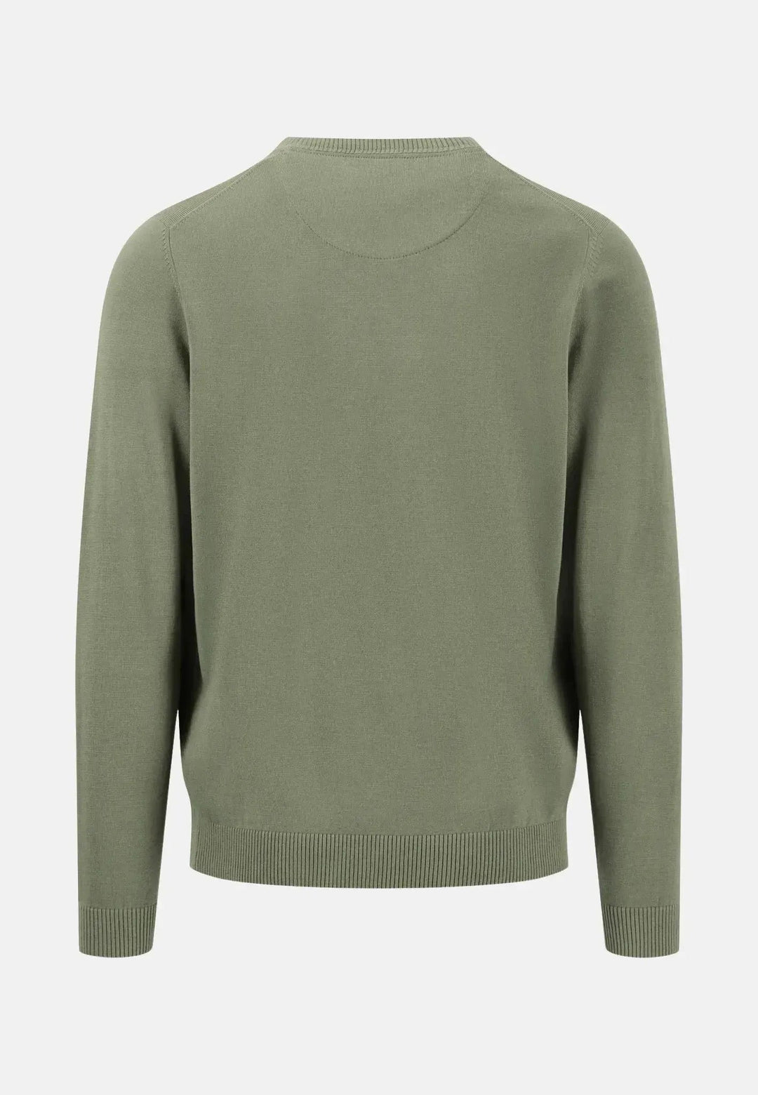 Fynch - Hatton Fine Knit Crewneck Cotton Knit Light Khaki 1414825-718-S