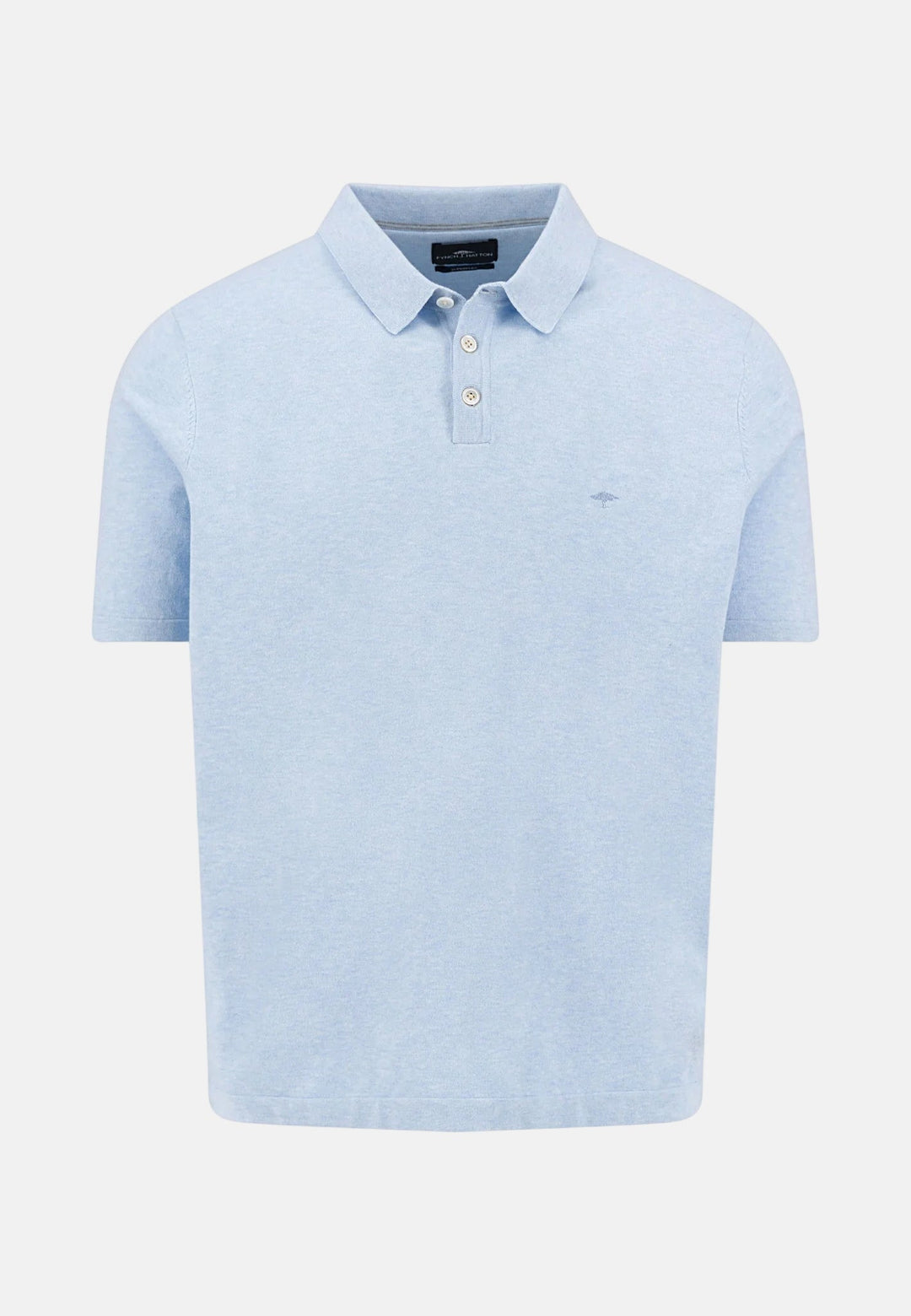 Fynch - Hatton Fine Knit Polo Shirt New Breeze - 1602229-653-M - fynch - hatton.co.uk