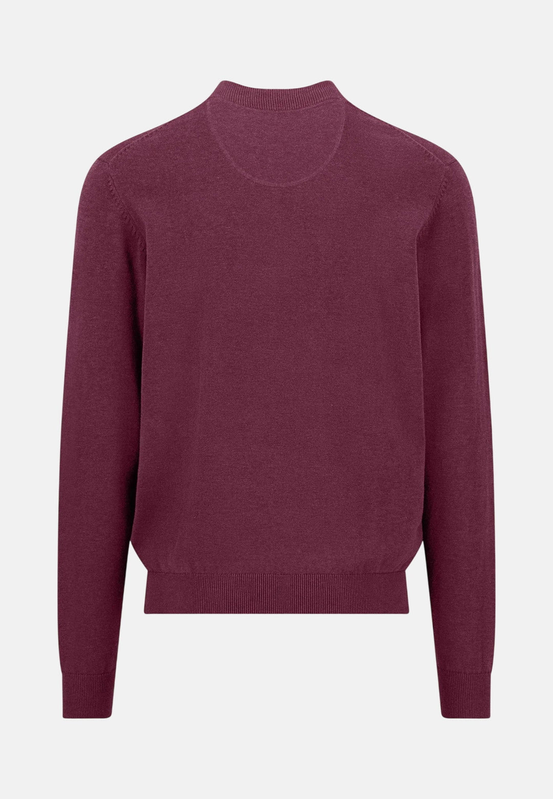 Fynch - Hatton Fine Knit Zipped Cardigan Deep Merlot - 1613216-368-M - fynch - hatton.co.uk