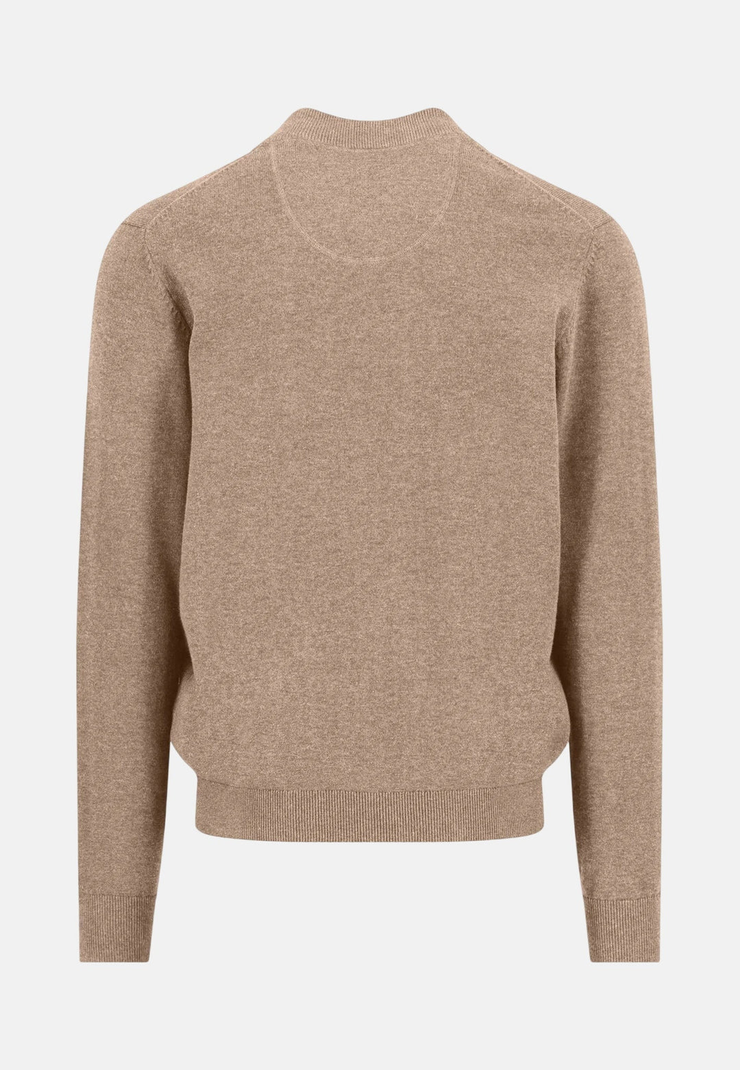 Fynch - Hatton Fine Knit Zipped Cardigan Taupe - 1613216-864-M - fynch - hatton.co.uk