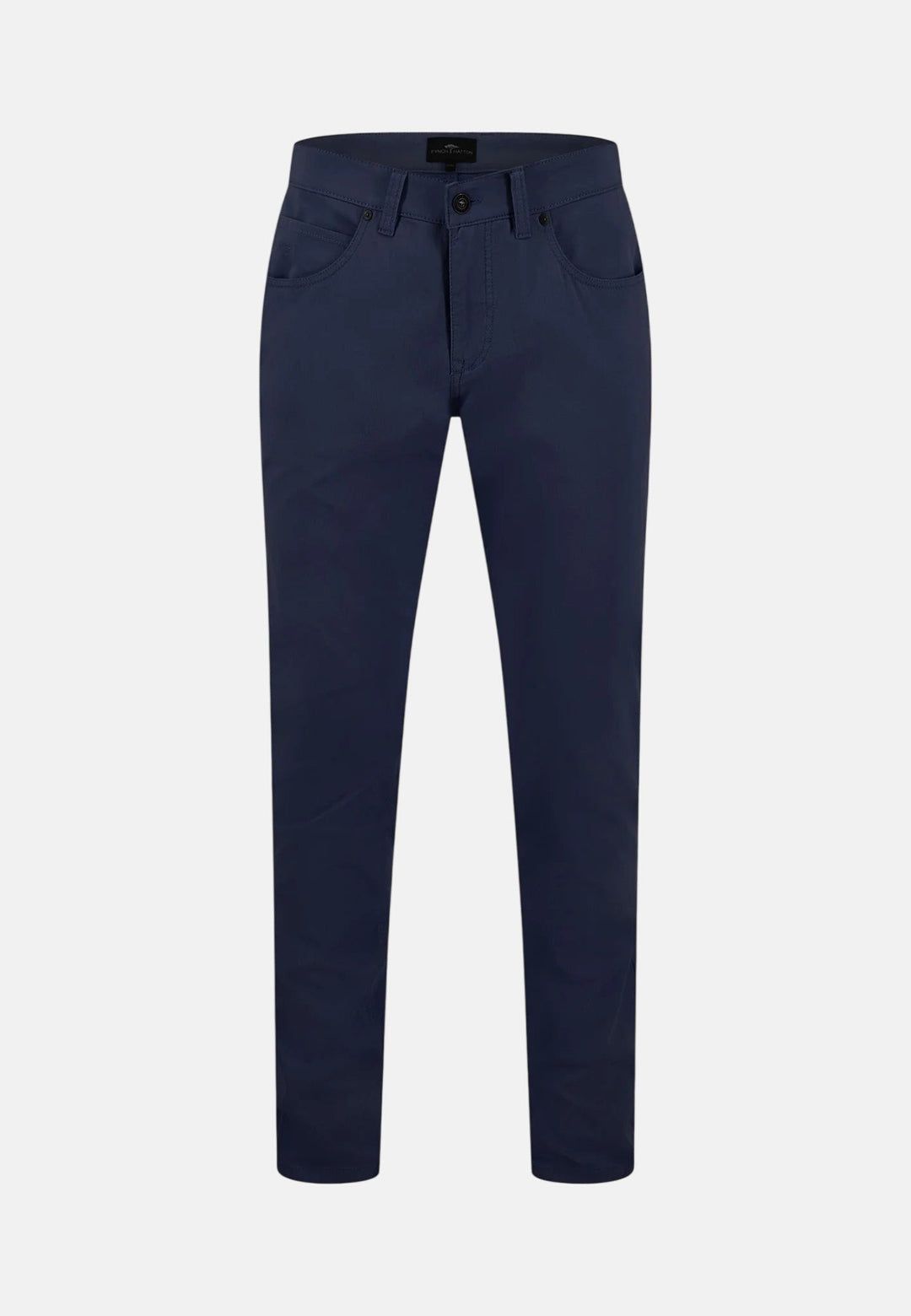 Fynch - Hatton Five Pocket Stretch Cotton Chinos Dark Navy - 16132805-688-32-32 - fynch - hatton.co.uk