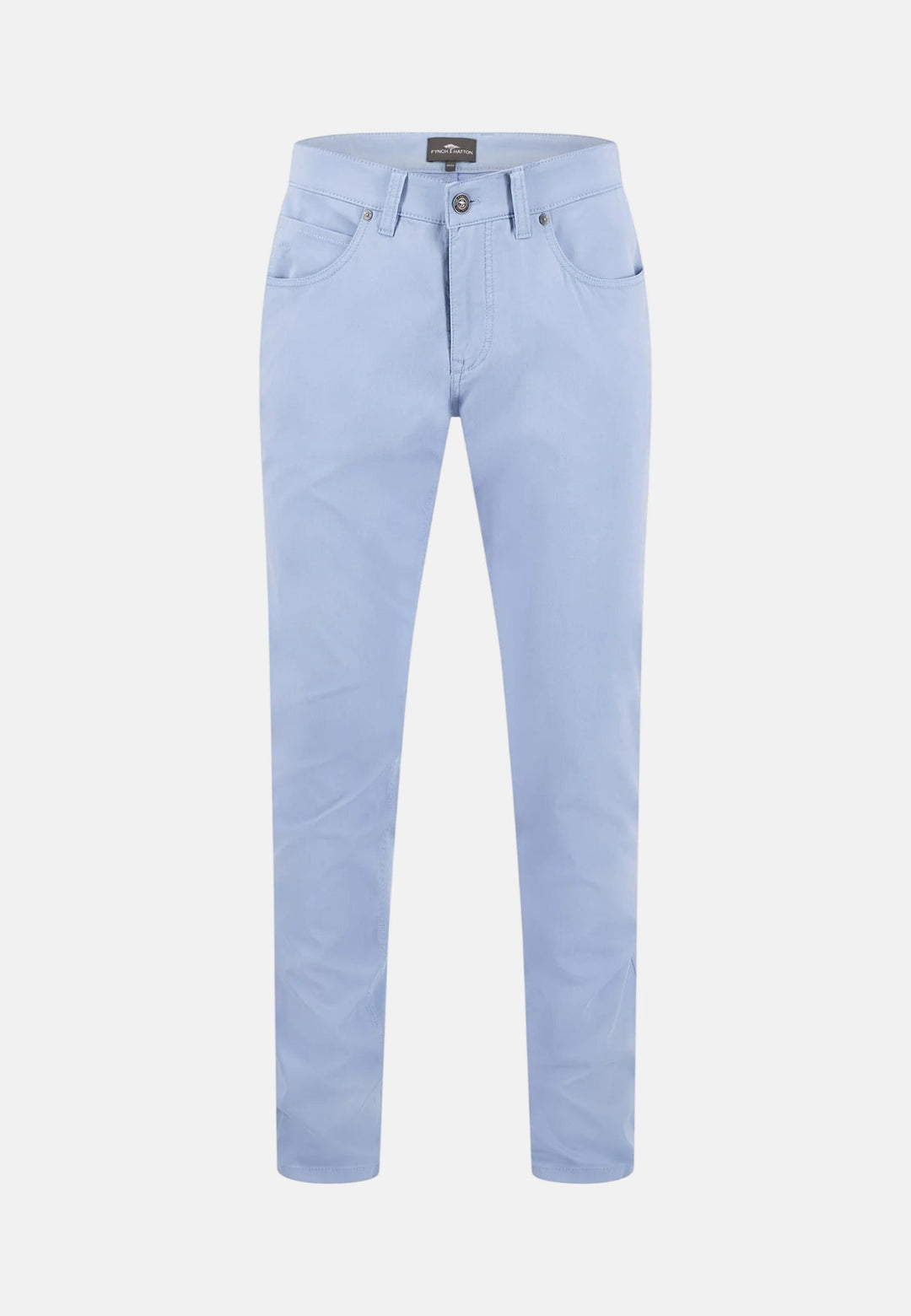 Fynch - Hatton Five Pocket Stretch Cotton Chinos Sky - 16132805-656-32-32 - fynch - hatton.co.uk