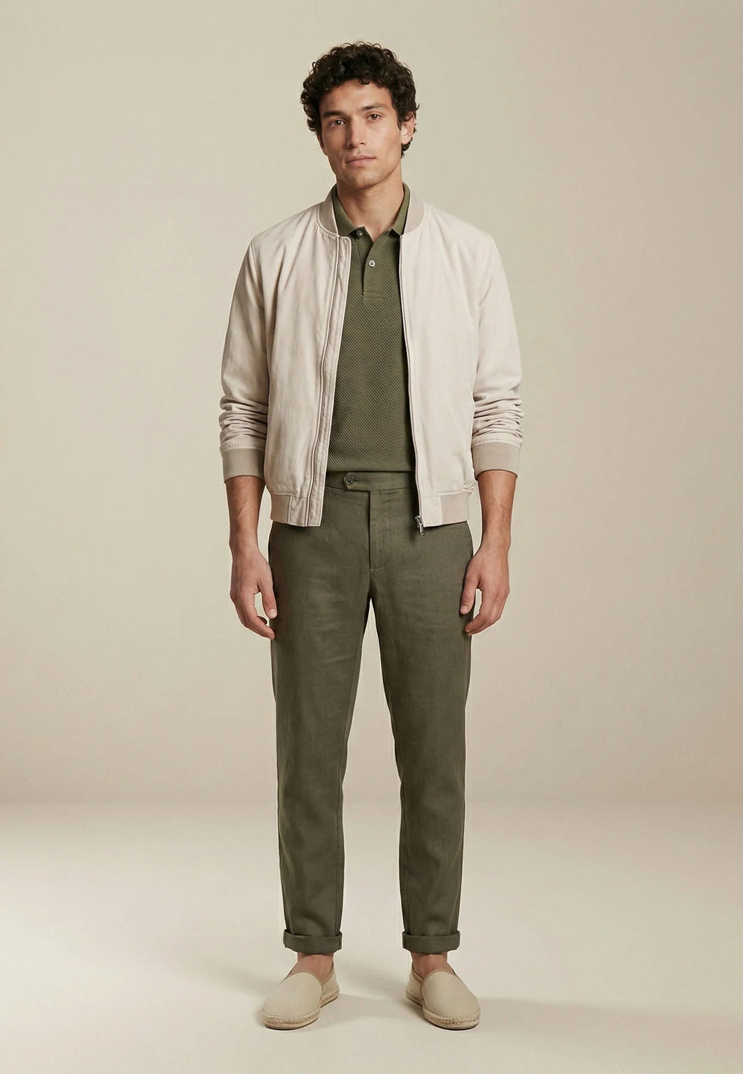 Fynch - Hatton Garment Dyed Cotton Jacket Cement 16032740-828-M