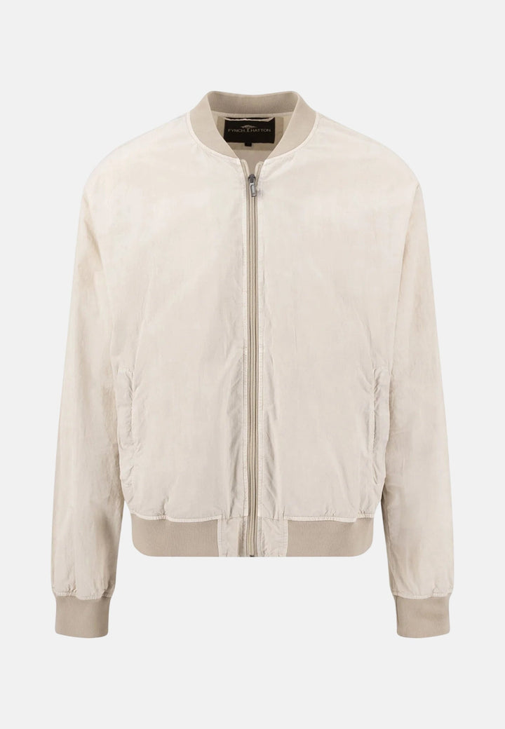 Fynch - Hatton Garment Dyed Cotton Jacket Cement 16032740-828-M