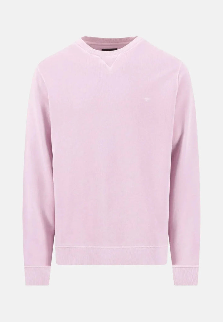 Fynch - Hatton Garment Dyed Crewneck Sweatshirt Magnolia - 15121200-464-M - fynch - hatton.co.uk
