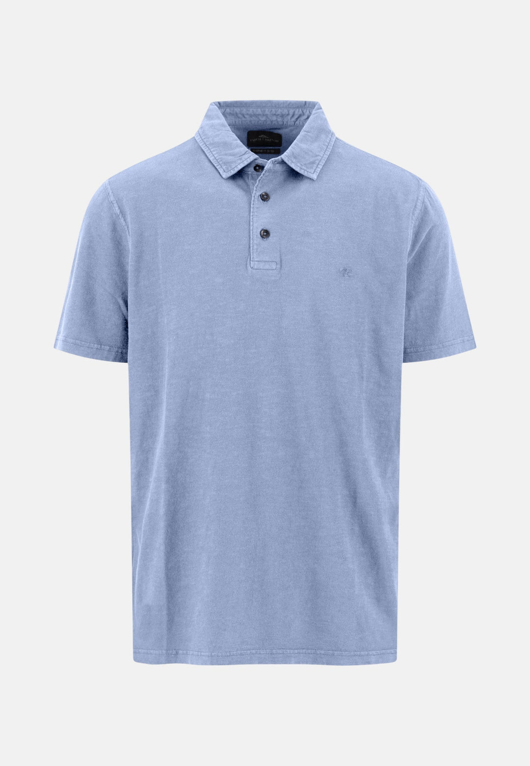 Fynch - Hatton Garment Dyed Linen Blend Polo Shirt New Breeze 16044013-653-M