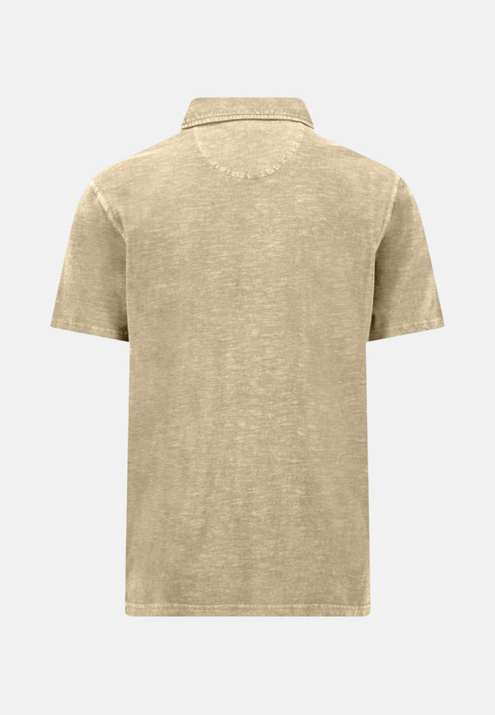 Fynch - Hatton Garment Dyed Linen Blend Polo Shirt Pistachio 16044013-745-M