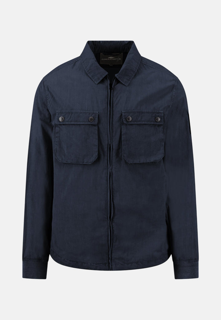 Fynch - Hatton Garment Dyed Overshirt Dark Navy 16032741-688-M