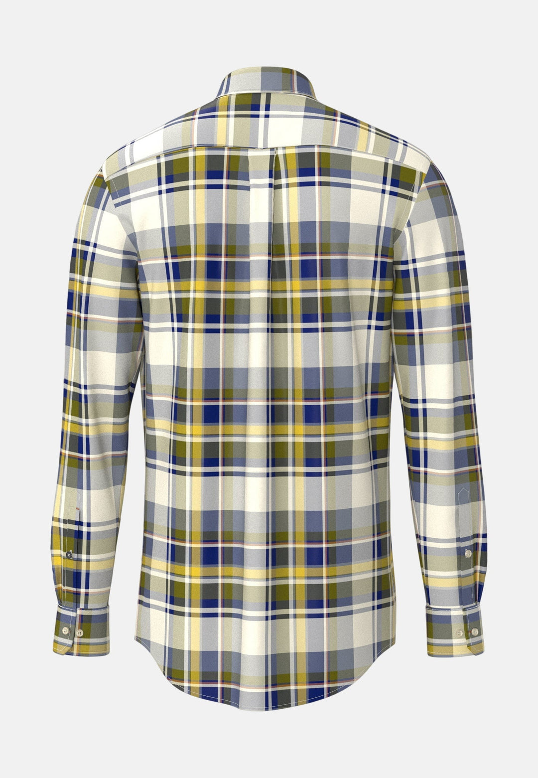 Fynch-Hatton Heritage Oxford Check Button Down Shirt Curry 16098750-116-M