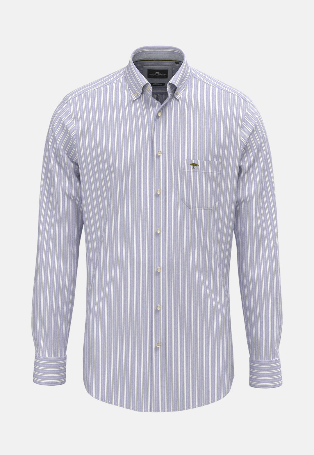 Fynch-Hatton Heritage Oxford Stripe Button Down Shirt Cobalt 16098780-674-S