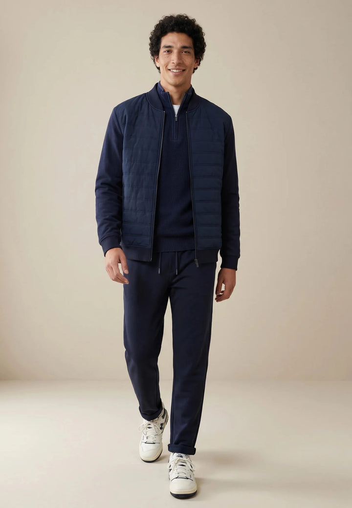 Fynch-Hatton Hybrid College Jacket Navy 10001361-685-M