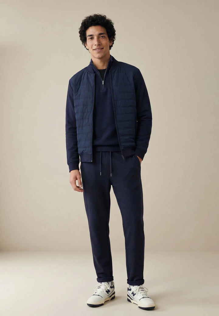 Fynch-Hatton Hybrid College Jacket Navy 10001361-685-M