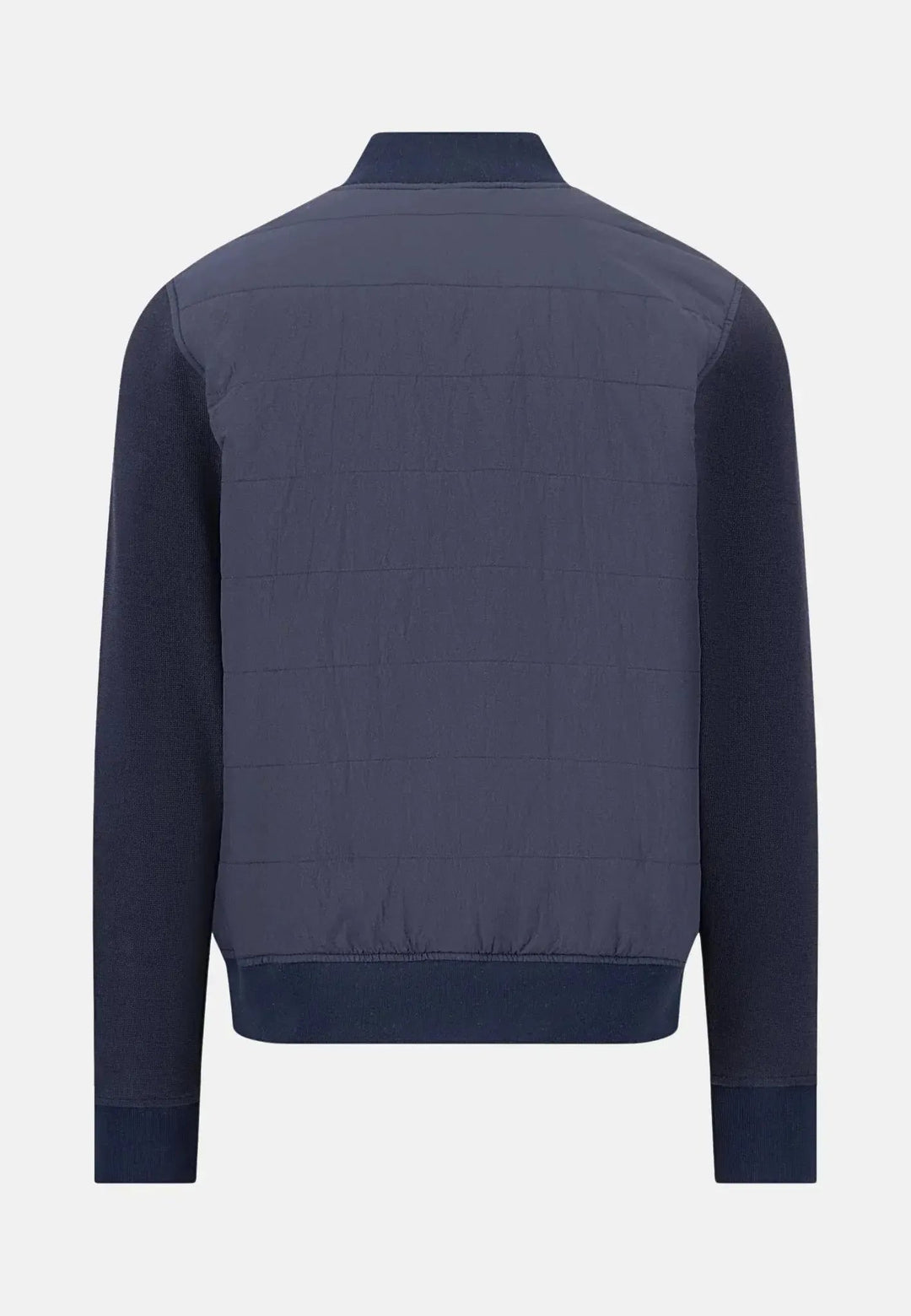 Fynch - Hatton Hybrid Quilted Bomber Jacket Navy - 15121400-685-M - fynch - hatton.co.uk