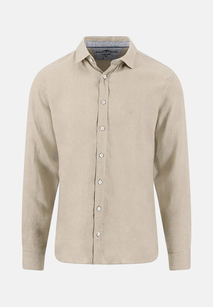 Fynch - Hatton Kent Collar Pure Linen Shirt Sand 16136003-837-M