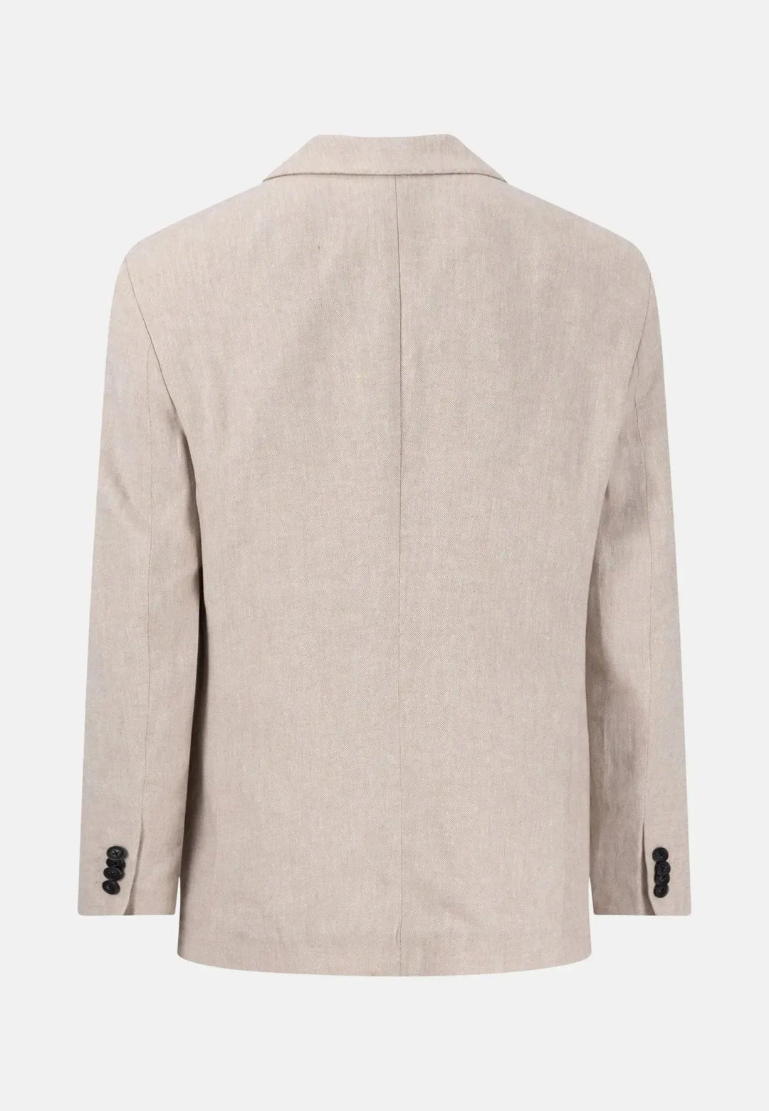 Linen Blend Herringbone Blazer Beige – FYNCH-HATTON, image 2 of 2