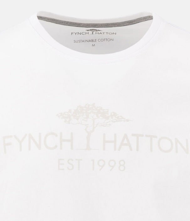Fynch - Hatton Logo T-Shirt White 16041511-802-M