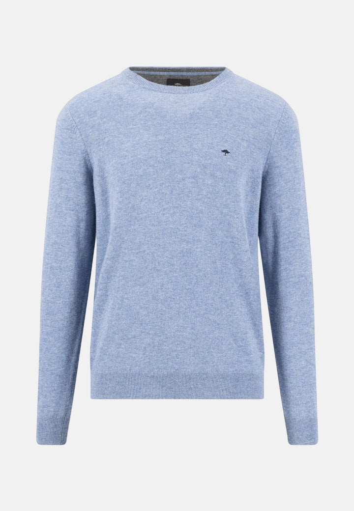 Fynch-Hatton Merino Cashmere Crewneck Knit Air Blue 1000800-660-M