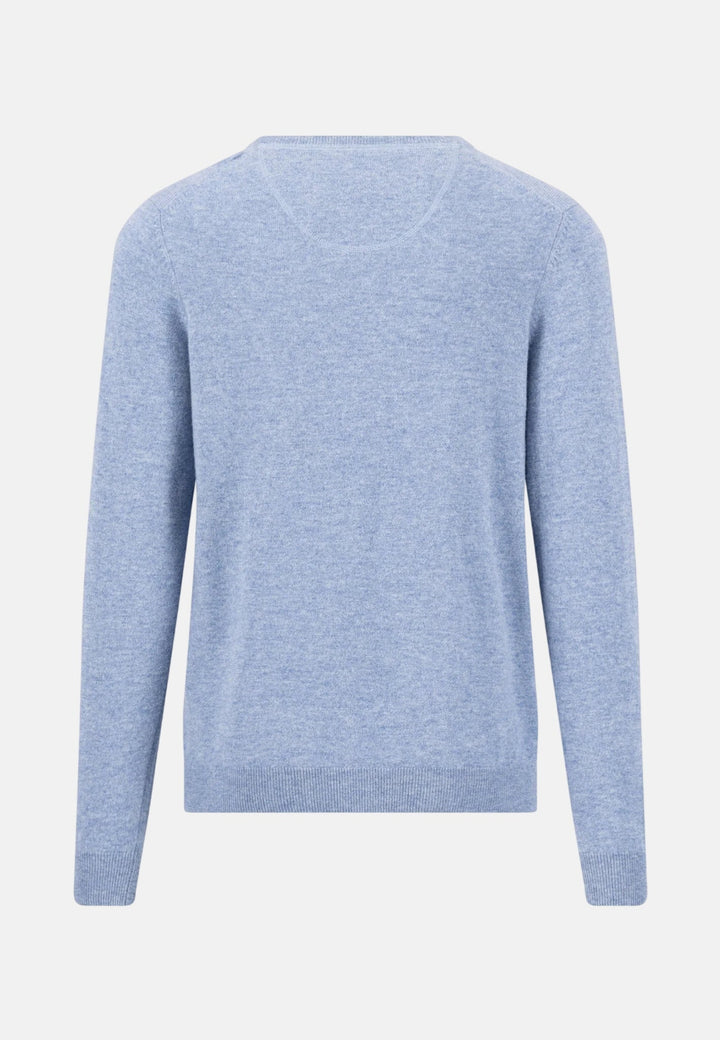 Fynch-Hatton Merino Cashmere Crewneck Knit Air Blue 1000800-660-M