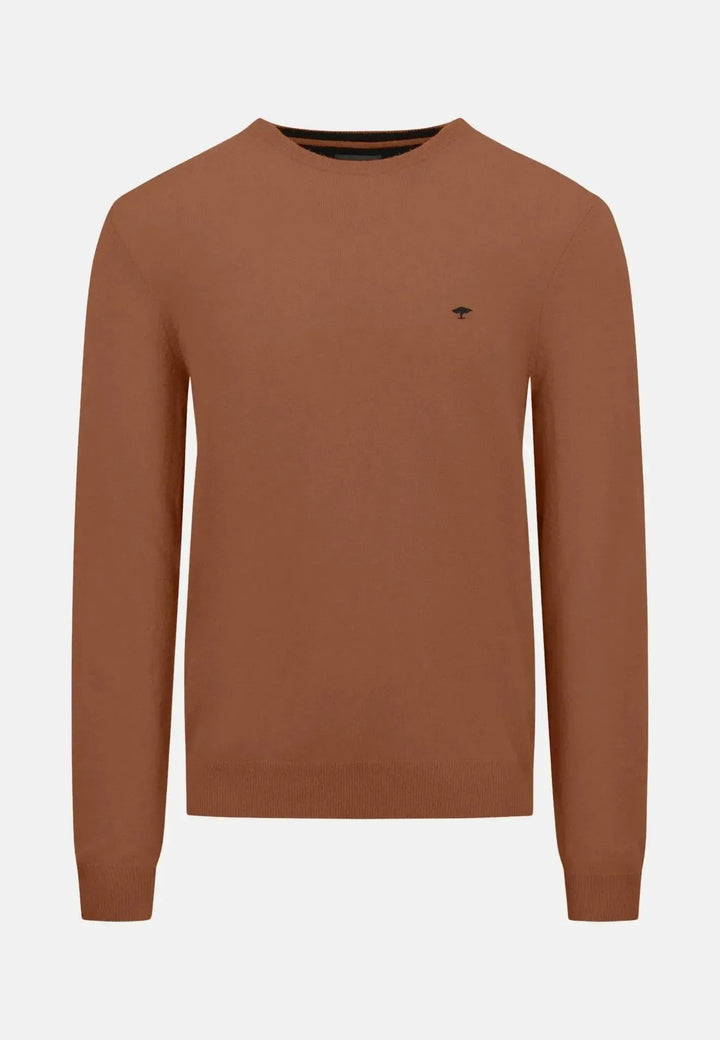 Fynch - Hatton Merino Cashmere Crewneck Knit Hazel 1414800-804-S