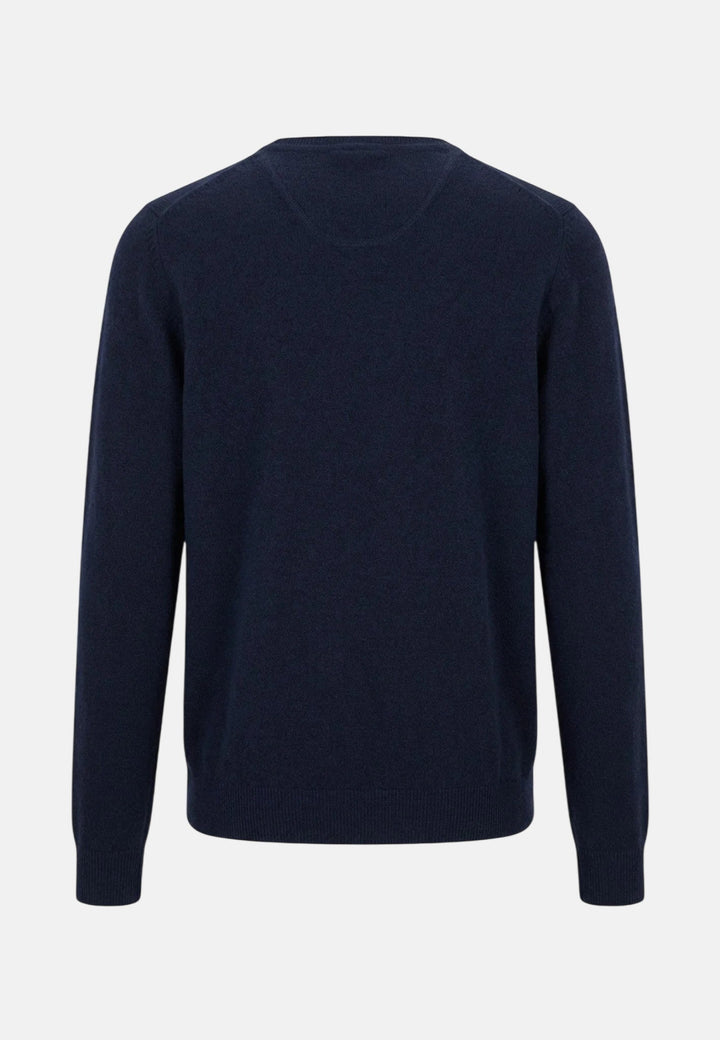 Fynch-Hatton Merino Cashmere Crewneck Knit Navy 1000800-690-M