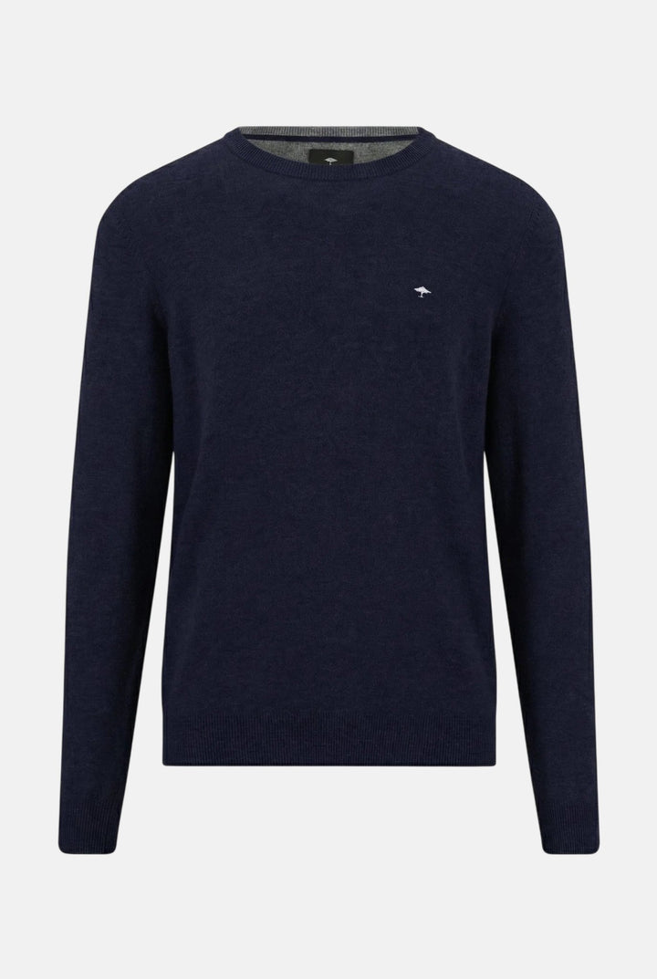 Fynch-Hatton Merino Cashmere Crewneck Knit Navy 1000800-690-M