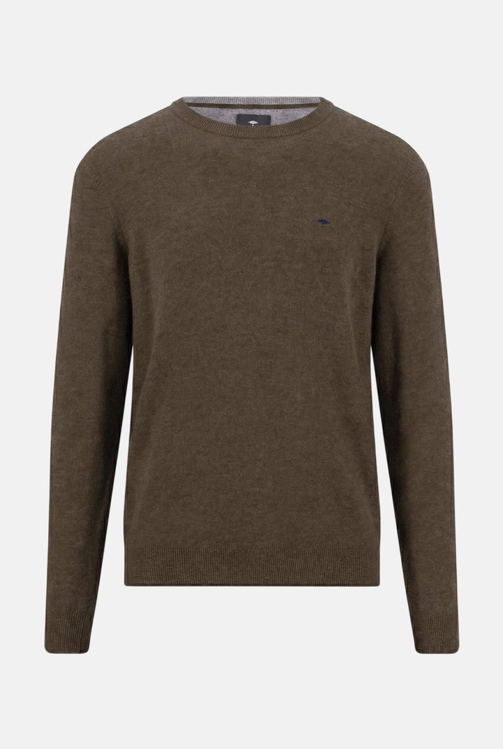 Fynch-Hatton Merino Cashmere Crewneck Knit Soil 1000800-866-M