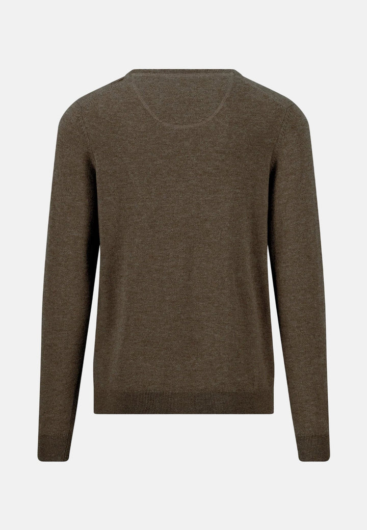 Fynch-Hatton Merino Cashmere Crewneck Knit Soil 1000800-866-M