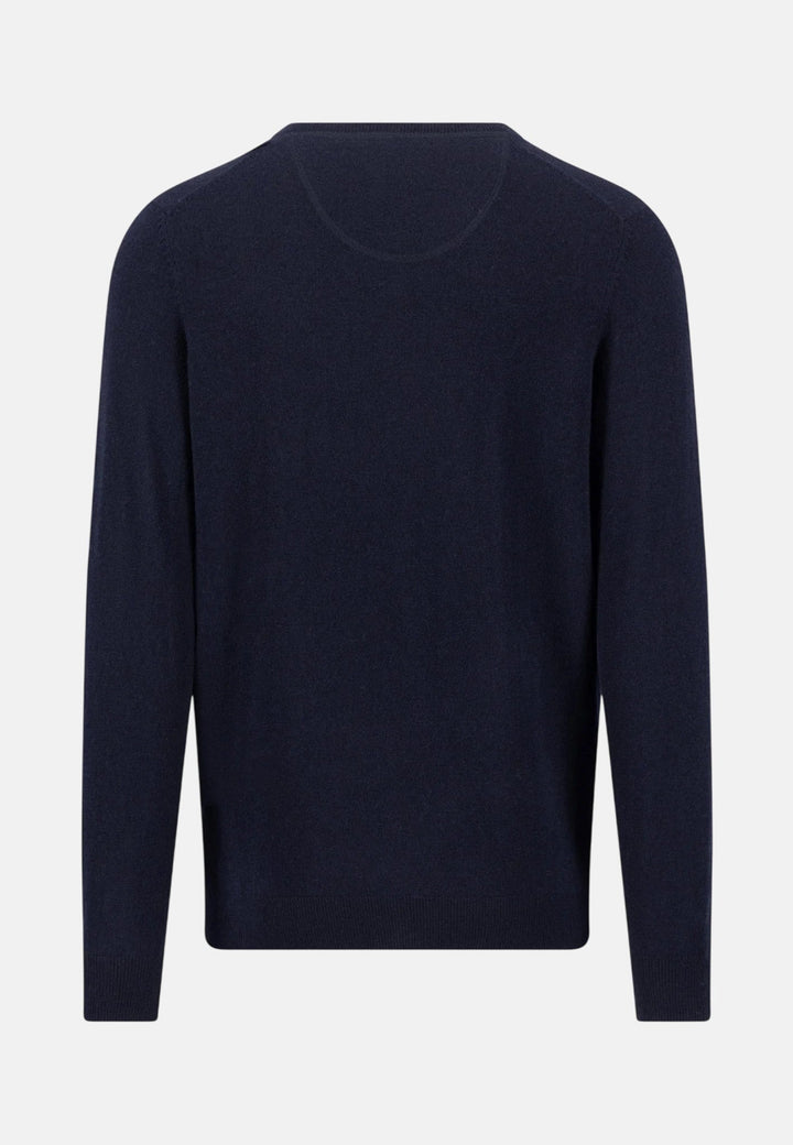 Fynch-Hatton Merino Cashmere V-Neck Knit Navy 1000801-690-M