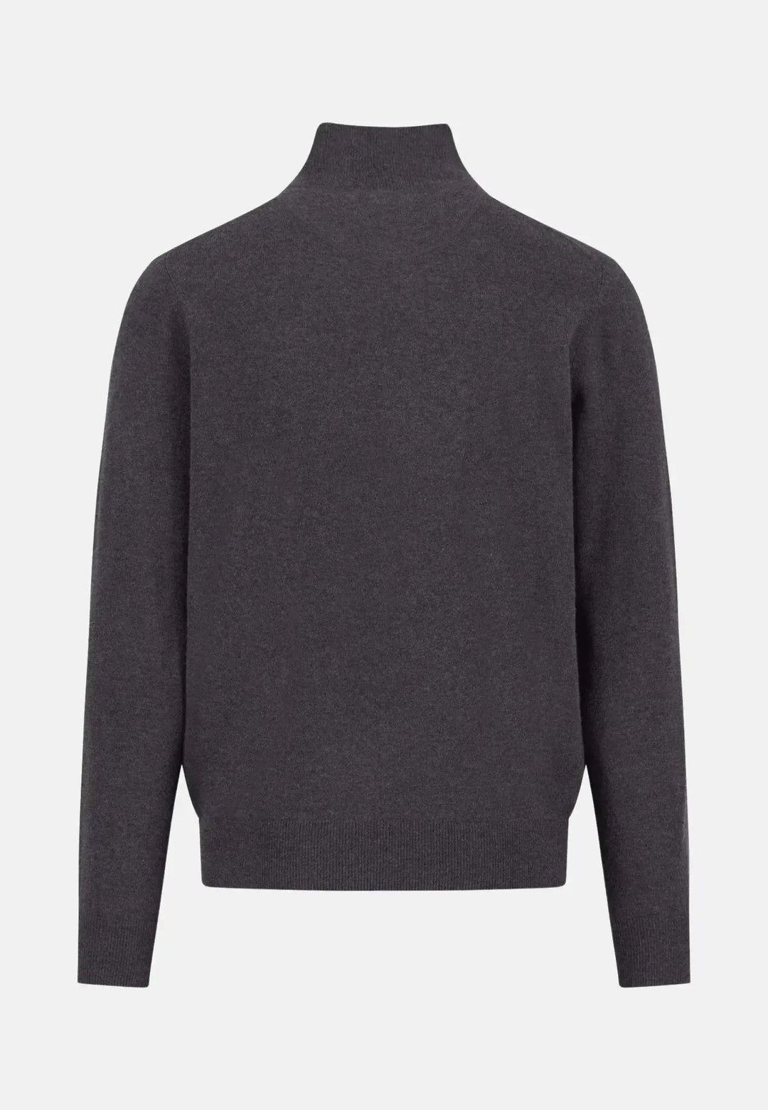 Fynch - Hatton Merino Wool Cashmere 1/4 Zip Knit Charcoal 1514802-998-S