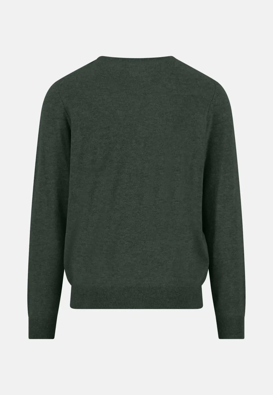 Fynch - Hatton - Merino Wool Cashmere Crewneck Knit Dark Ivy - 1514800-737-S