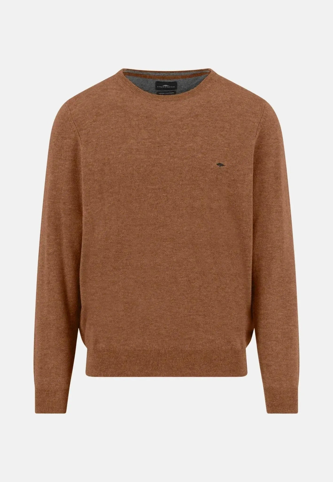 Fynch - Hatton - Merino Wool Cashmere Crewneck Knit Hazel - 1514800-804-M