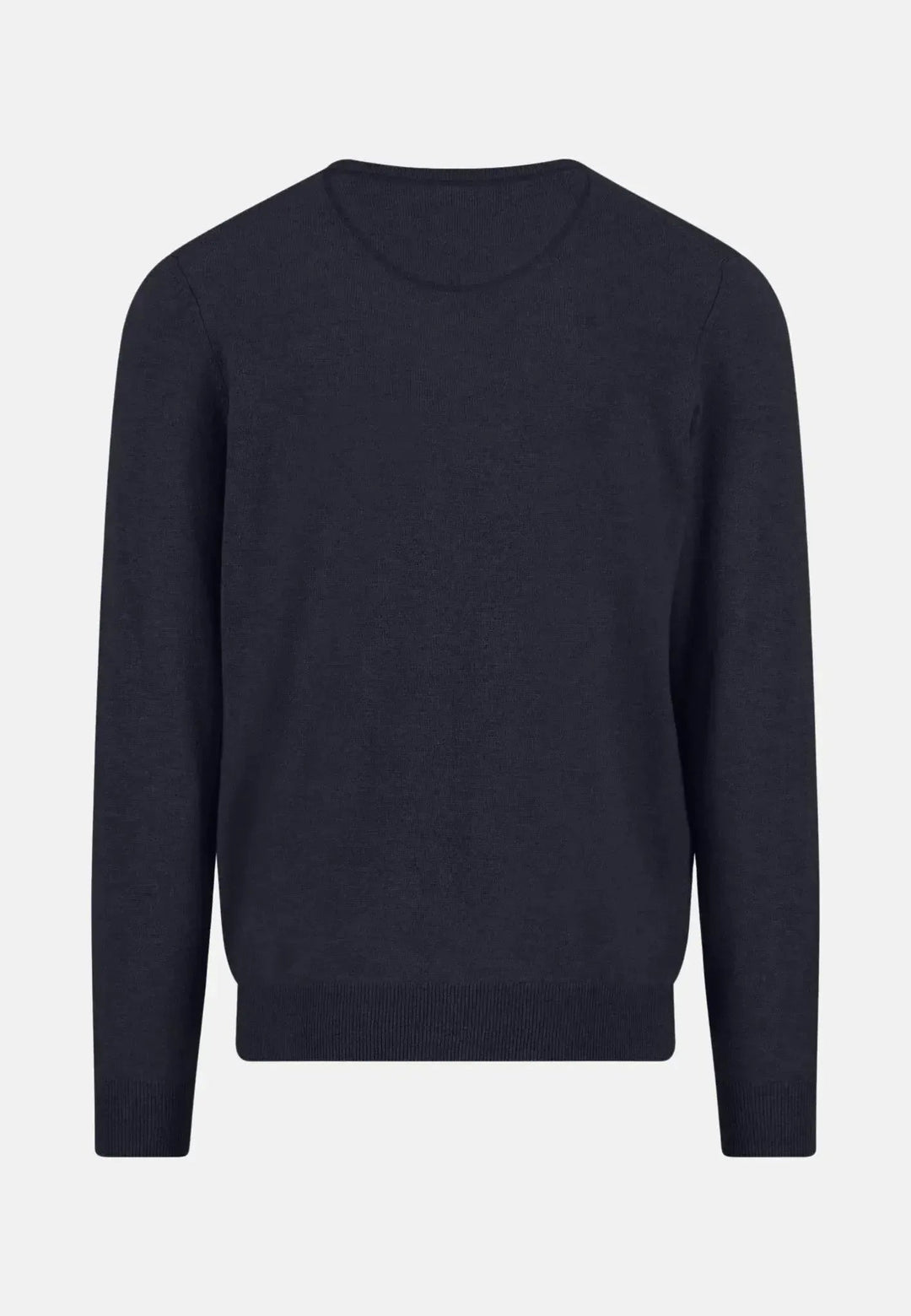 Fynch - Hatton Merino Wool Cashmere Crewneck Knit Navy 1514800-690-S