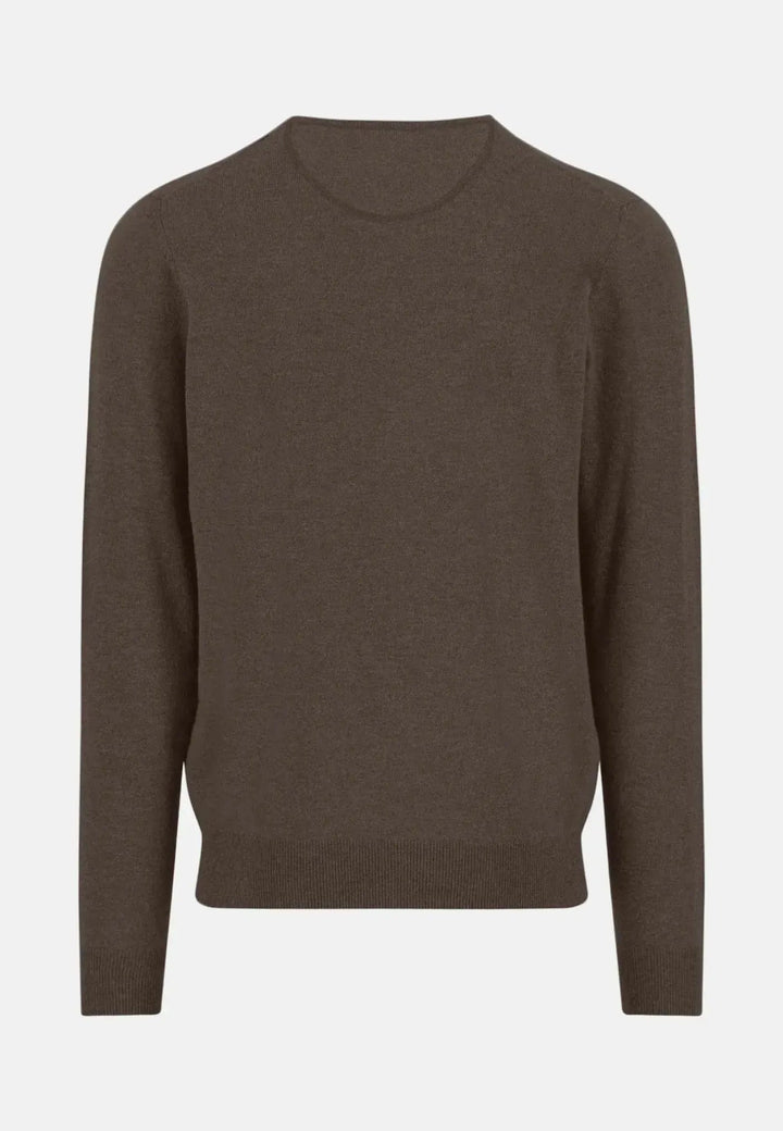 Fynch - Hatton Merino Wool Cashmere V - Neck Knit Dark Chocolate 1514801-861-S