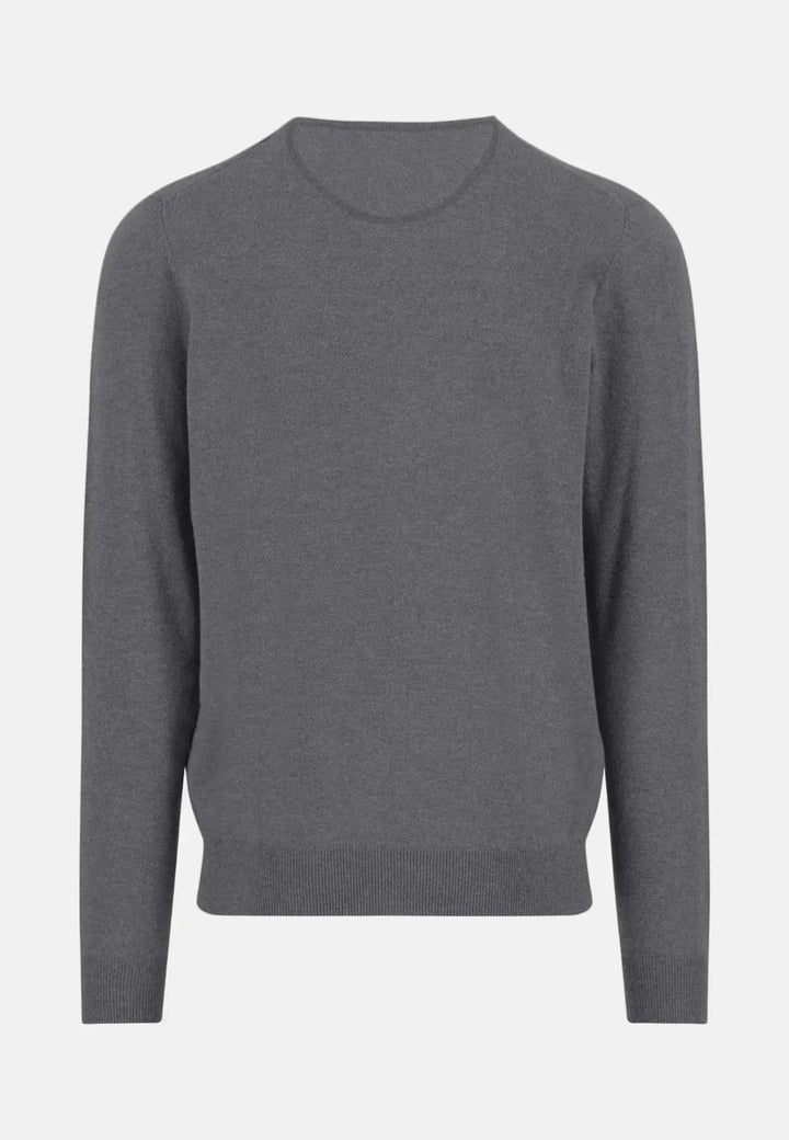 Fynch - Hatton Merino Wool Cashmere V - Neck Knit Steel 1514801-936-S