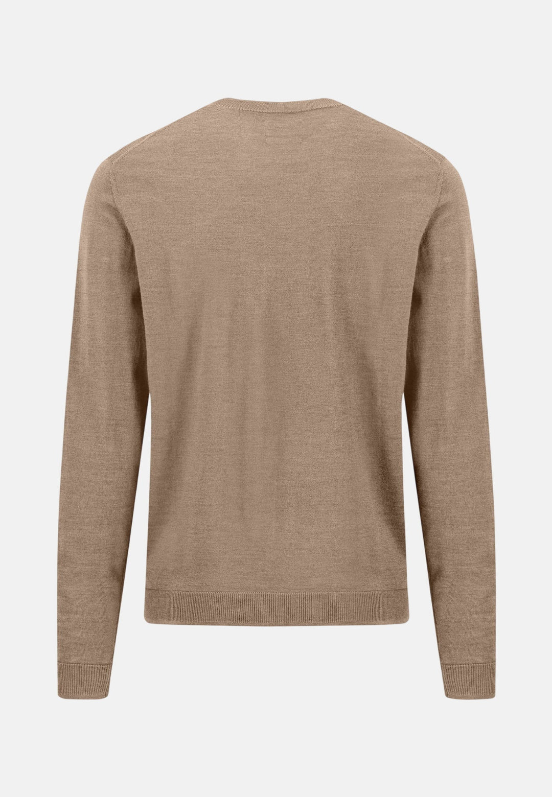 Fynch-Hatton Merino Wool Fine Gauge Crewneck Knit Taupe 1614715-864-M