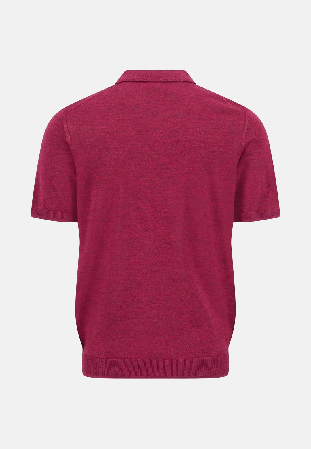 Fynch-Hatton Merino Wool Fine Gauge Knit Polo Shirt Grape 1607721-416-M