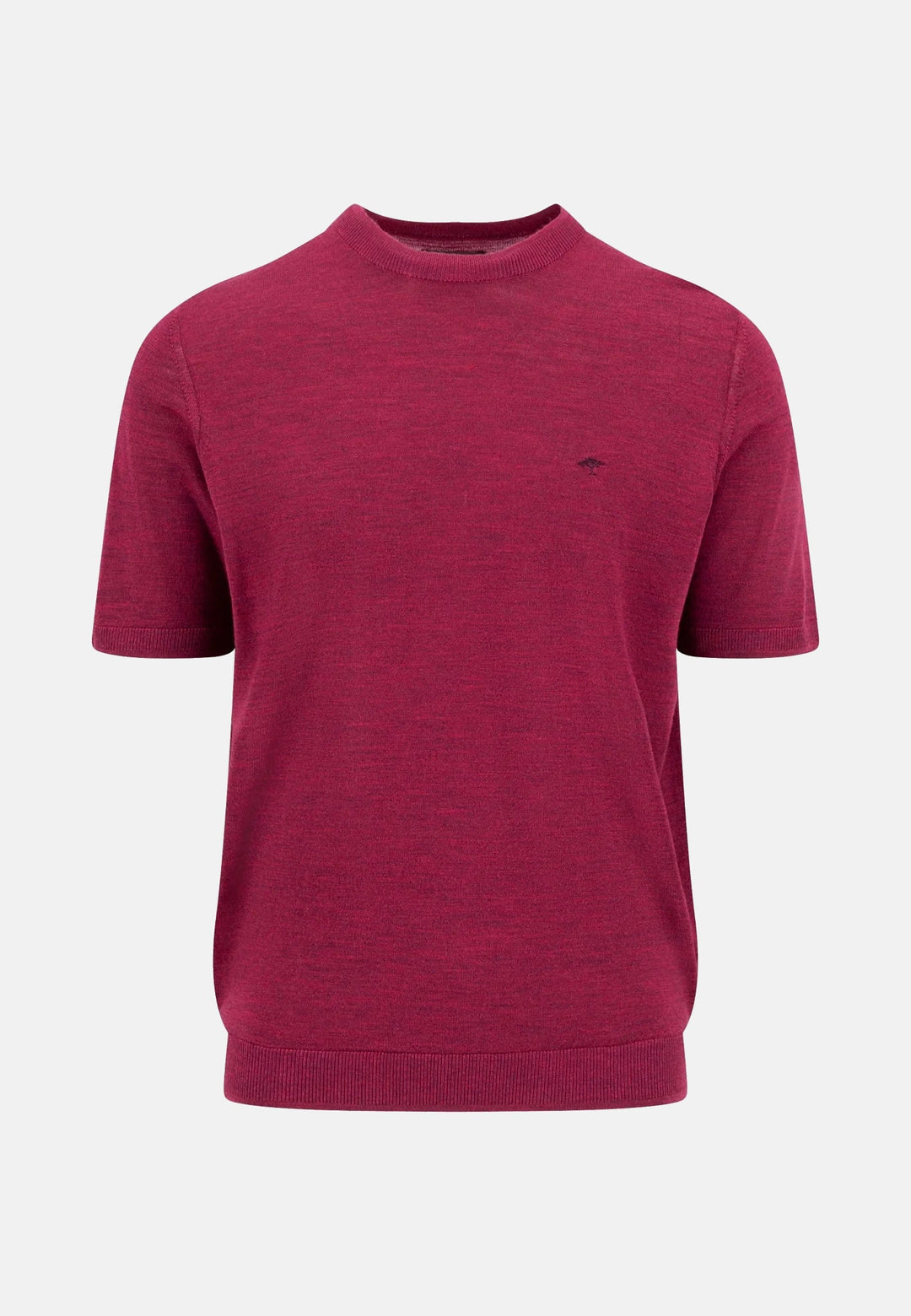Fynch-Hatton Merino Wool Fine Gauge Knit T-Shirt Grape 1607720-416-M
