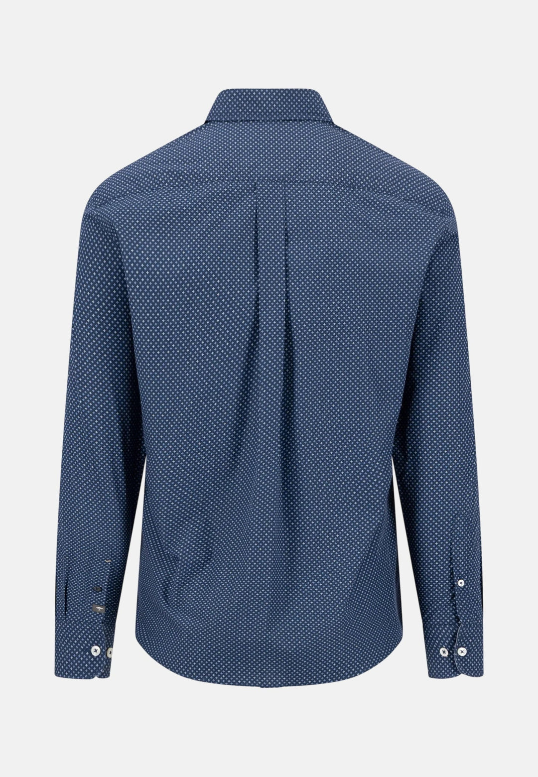 Fynch-Hatton Minimal Print Button Down Shirt Ink Blue 16086230-661-M