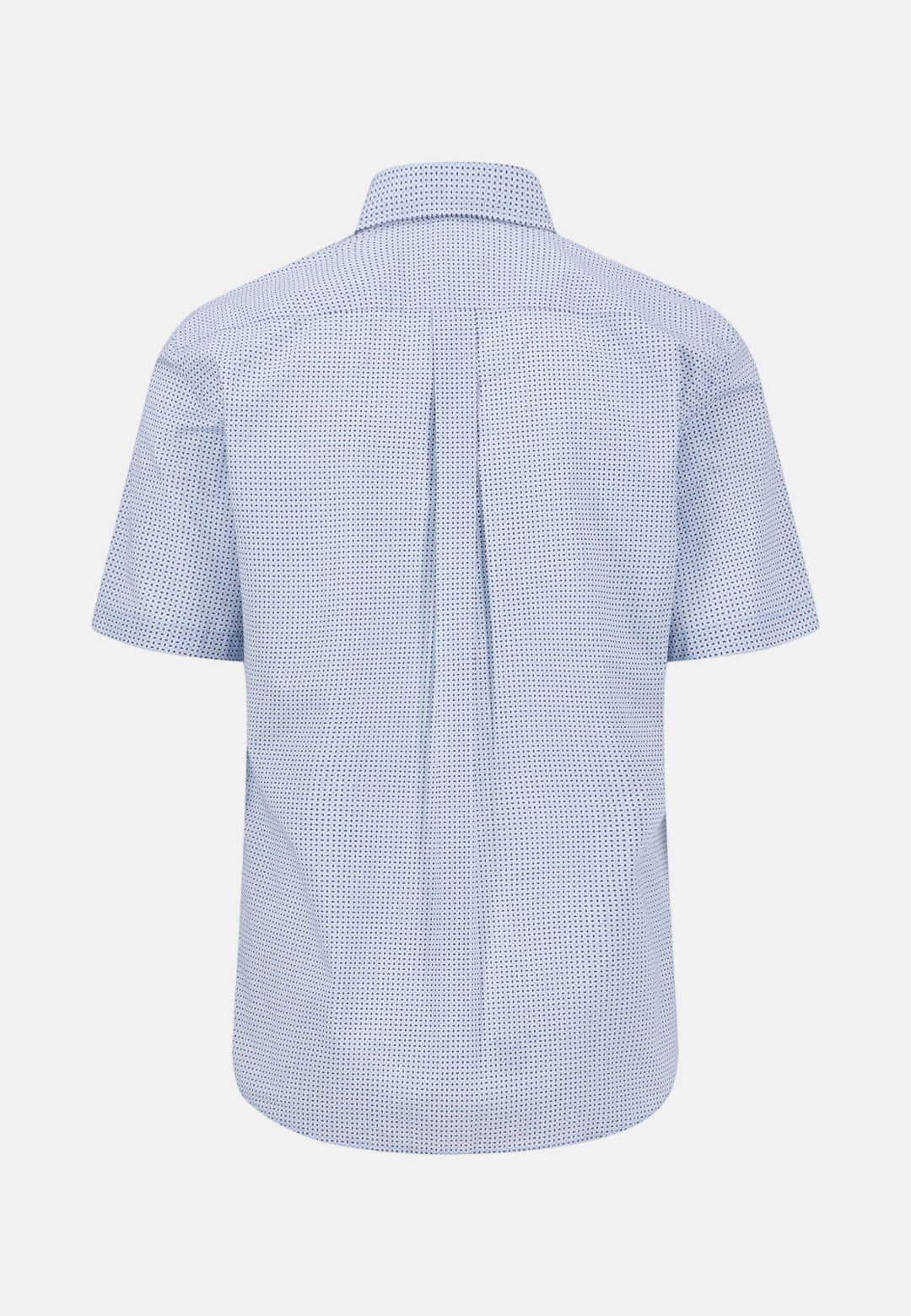 Fynch - Hatton Minimal Print Short Sleeved Shirt New Breeze - 16036121-653-M - fynch - hatton.co.uk