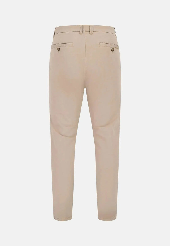 Fynch - Hatton - MODERN FIT STRETCH CHINO BEIGE - 14142801-833-32 34 - uk