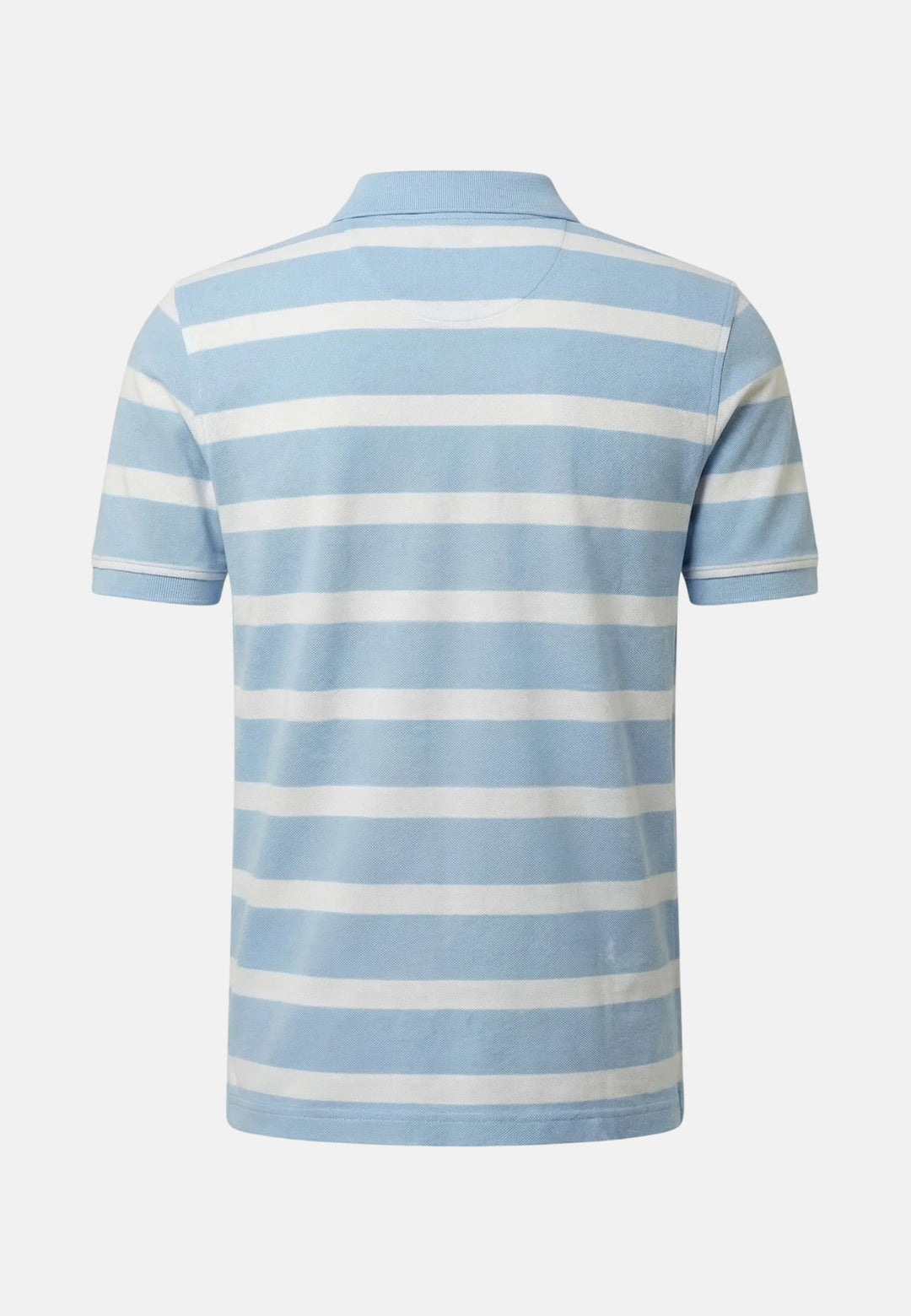 Fynch - Hatton Modern Stripe Premium Cotton Polo Shirt New Breeze - 16031705-653-M - fynch - hatton.co.uk