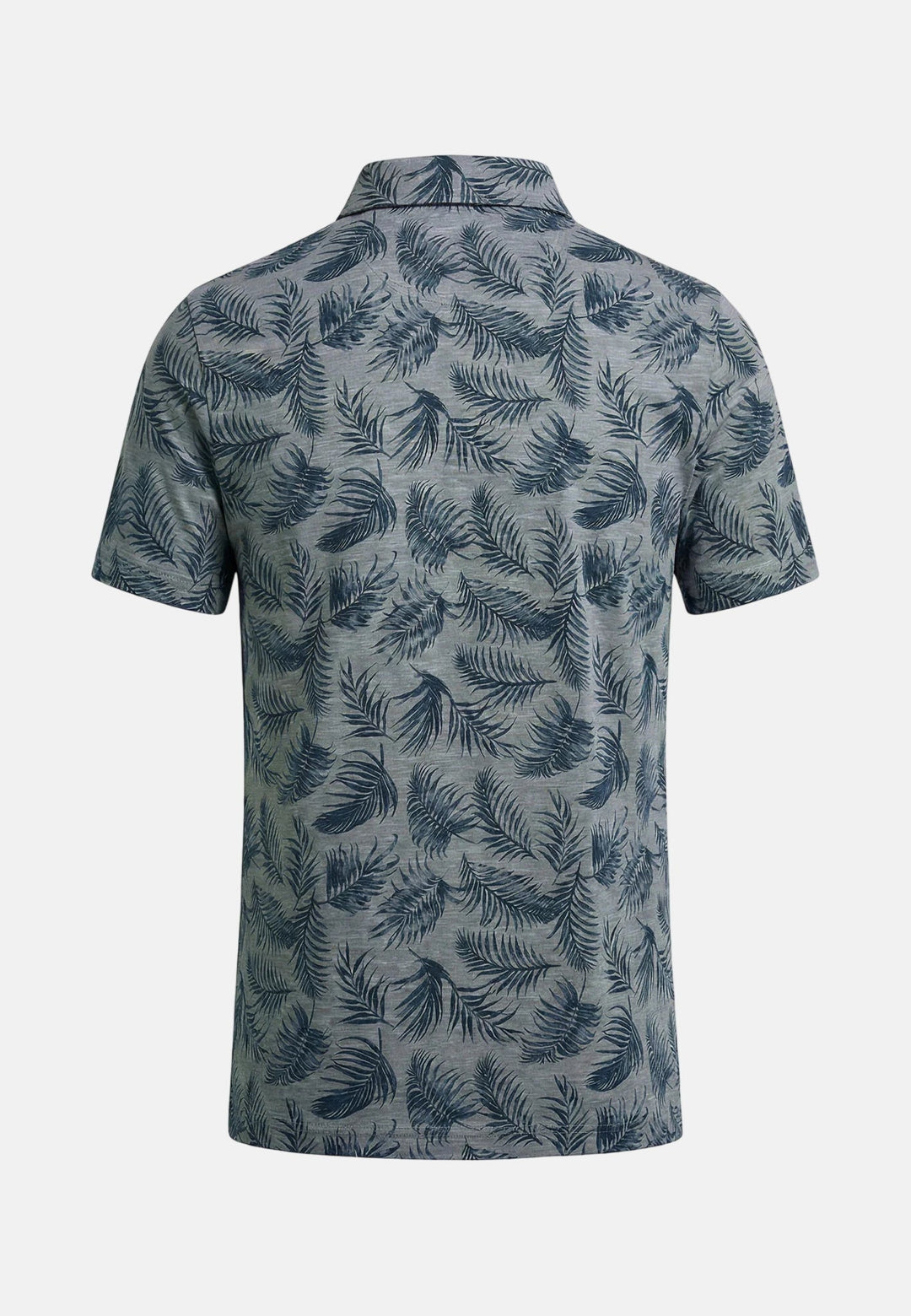 Fynch - Hatton Overdyed Palm Print Polo Shirt Midnight 16041214-672-M