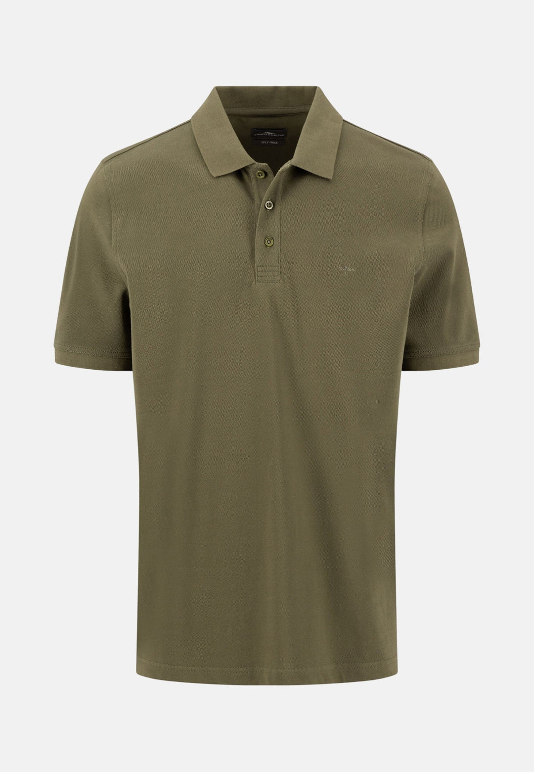Fynch - Hatton Premium Cotton 2 - Ply Polo Shirt Dark Khaki - 16131800-719-M - fynch - hatton.co.uk